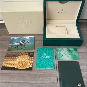 ROLEX watch box with books and cardholder
